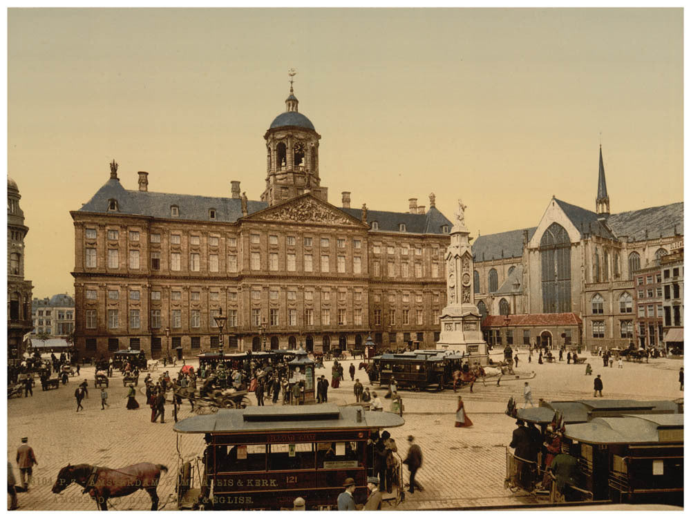 The square, palace, and church, Amsterdam, Holland 0400-5967
