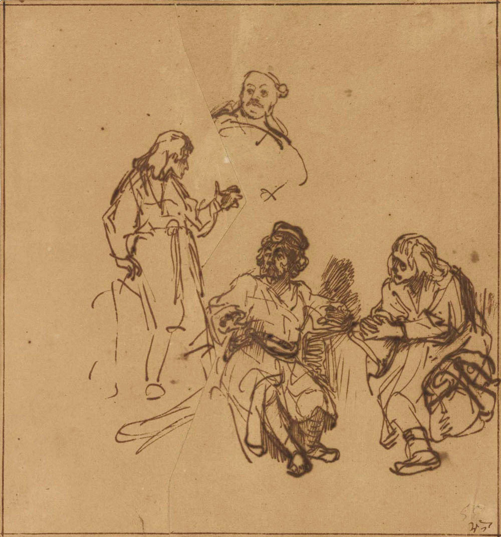 Joseph in Prison Interpreting the Dreams of Pharoah's Baker and Butler Gm-00042401