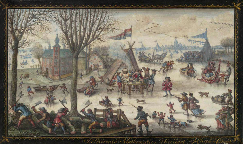 Winter Landscape with Figures Gm-31356601