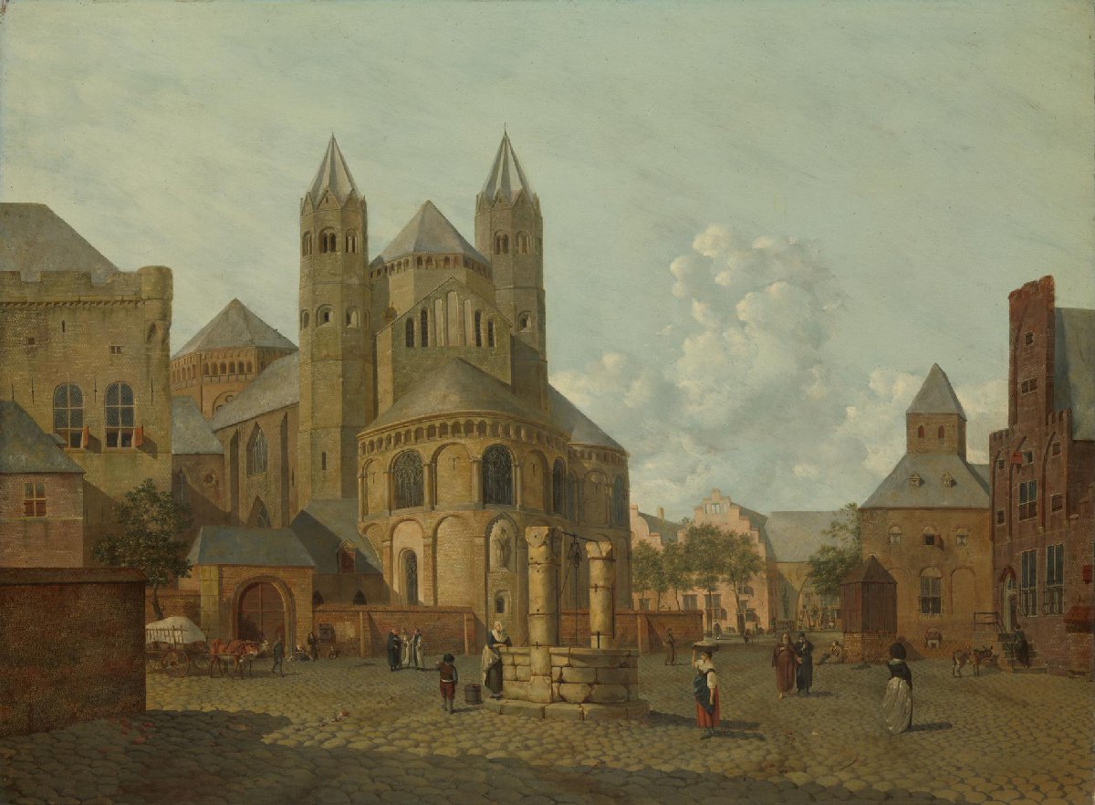 Imaginary Cityscape with Romanesque Church