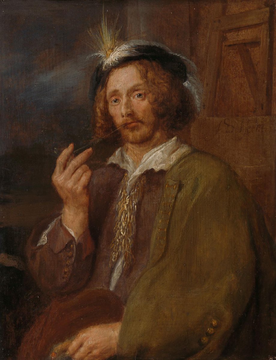A Painter Smoking a Pipe