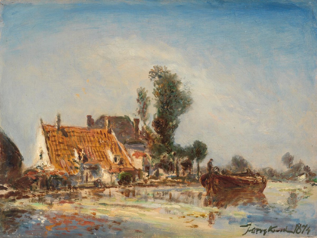 Houses on a Waterway near Crooswijk