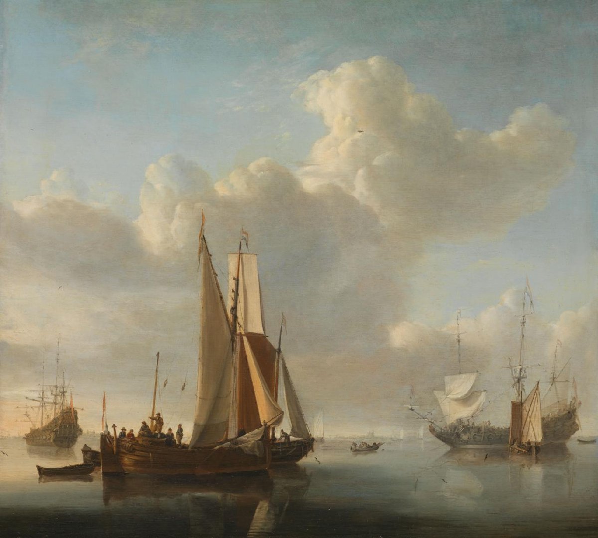 Schepen voor de kust