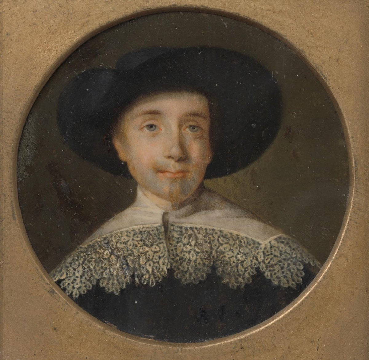 Portret van een man in zeventiende-eeuwse kleding