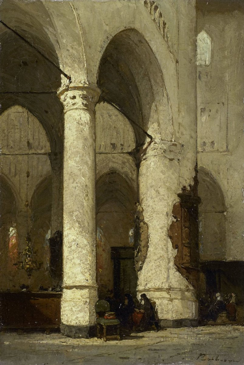 Interior of the 'Hooglandse' Church, Leiden