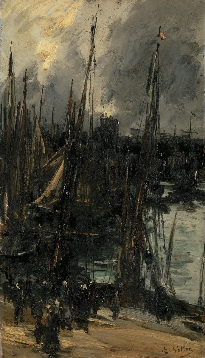 Harbour view in Dunkerque (or Dieppe?)