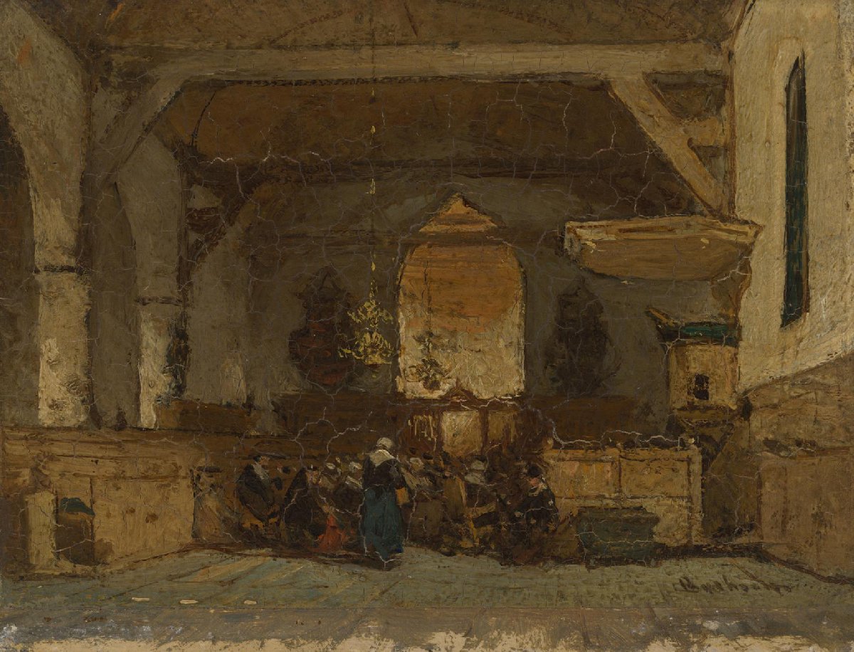 Interior of the Church in Maasland