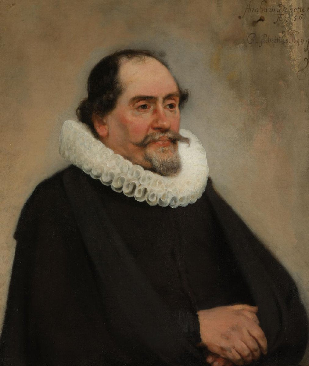 Portret van Abraham de Potter, zijdelakenkoopman in Amsterdam