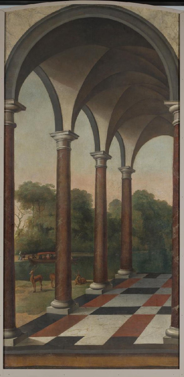 Colonnade giving onto a Park