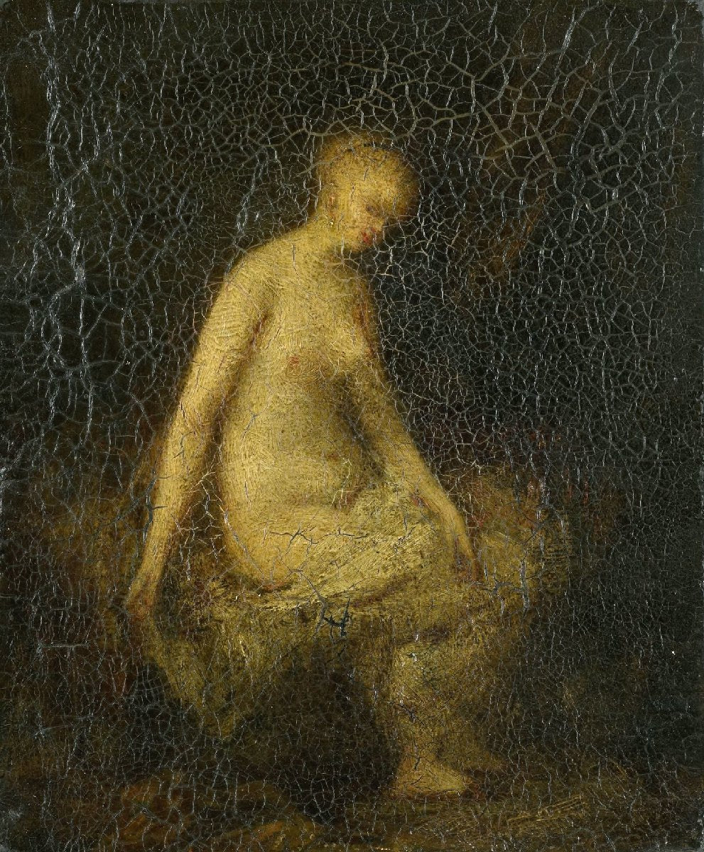Badende vrouw
