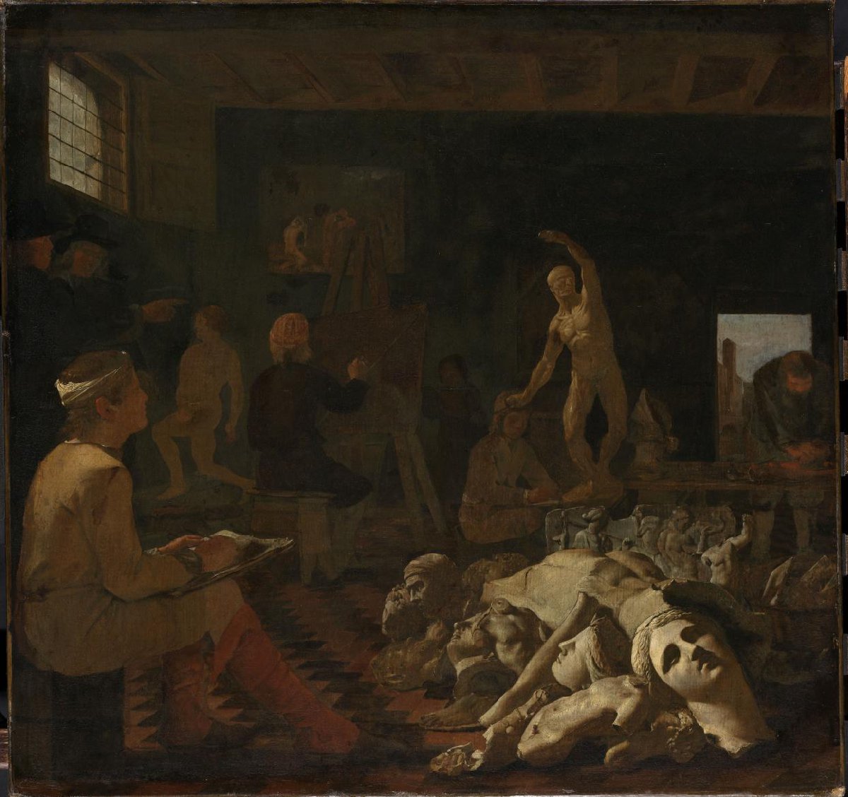 Een schildersatelier