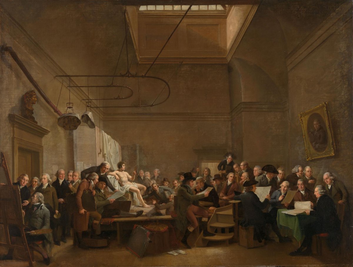 De tekenzaal van de Maatschappij Felix Meritis