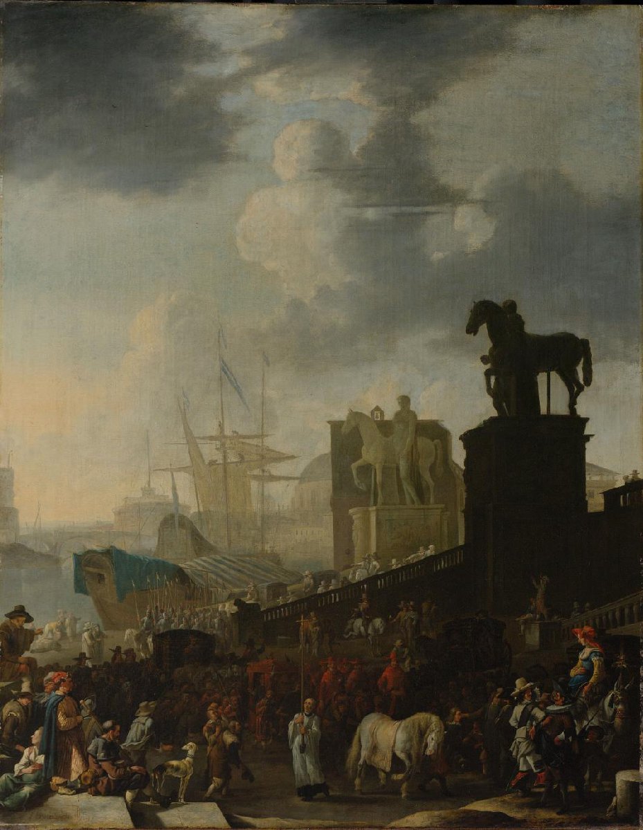 The Climbing of the Capitol with the Grey Horse of the Newly Elected Pope
