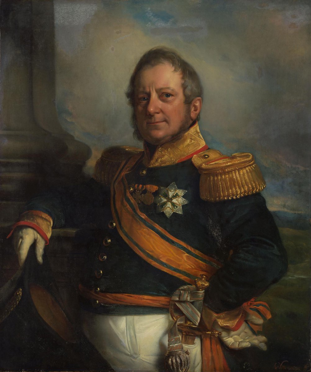 Portrait of Hendrik Merkus, Baron de Kock, Army Commandant and after 1826 Lieutenant Governor-General of the Dutch East Indies