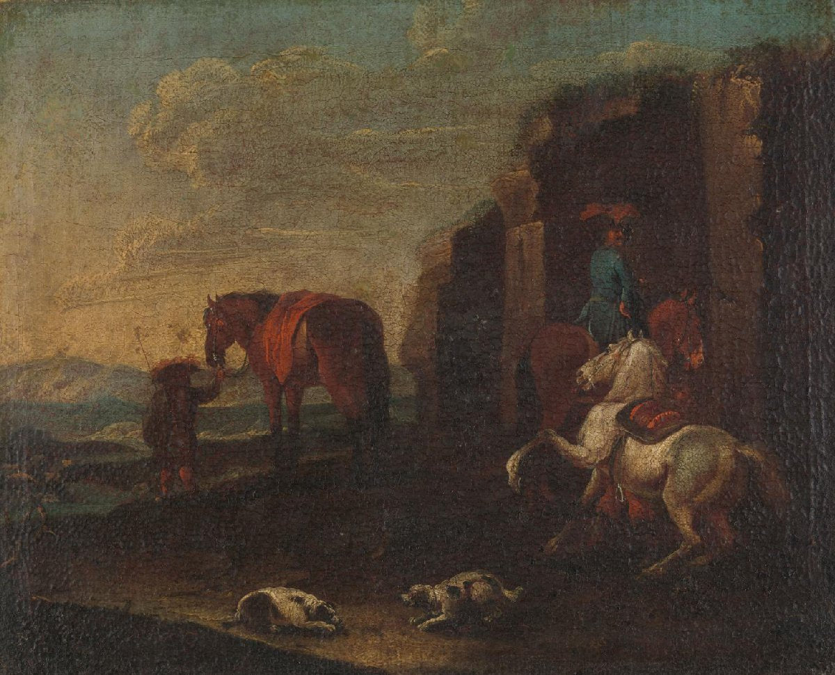 Travellers by a Ruin