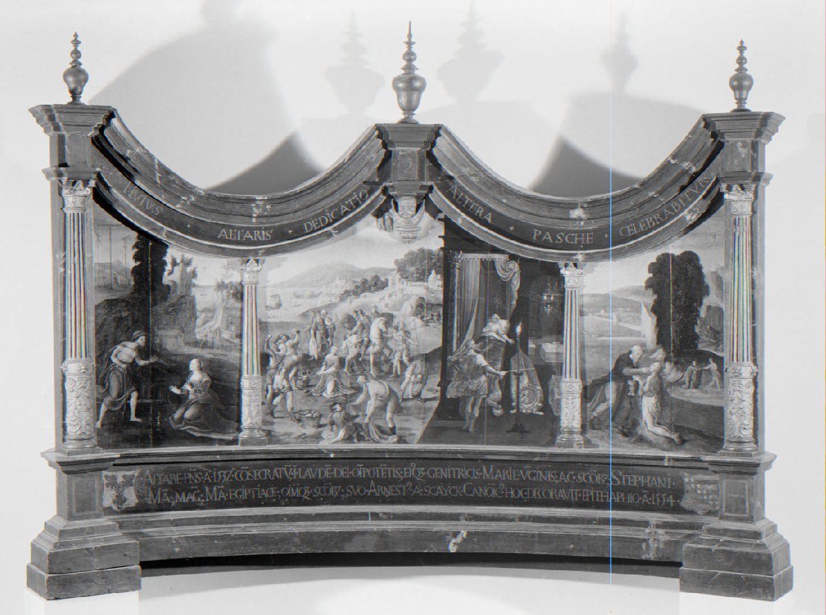 Triptych with the Stoning of Saint Stephen and the Legend of the Finding of his Grave