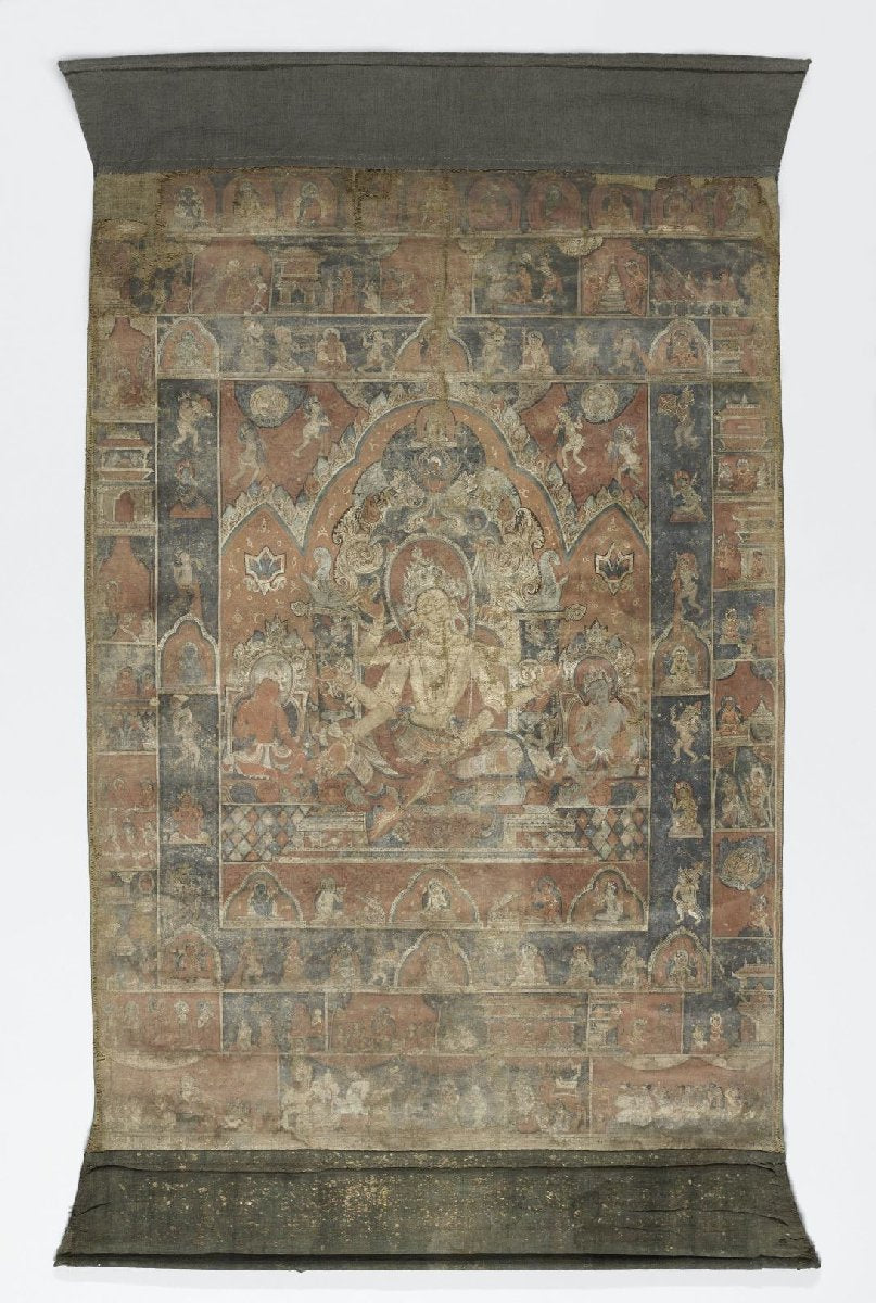 Schildering op doek van Vasudhara