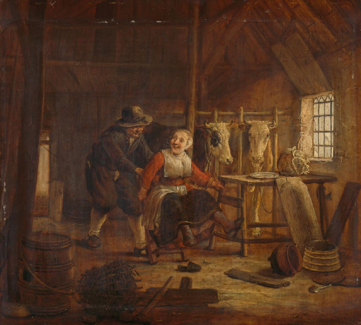 Flirtation in a Cowshed