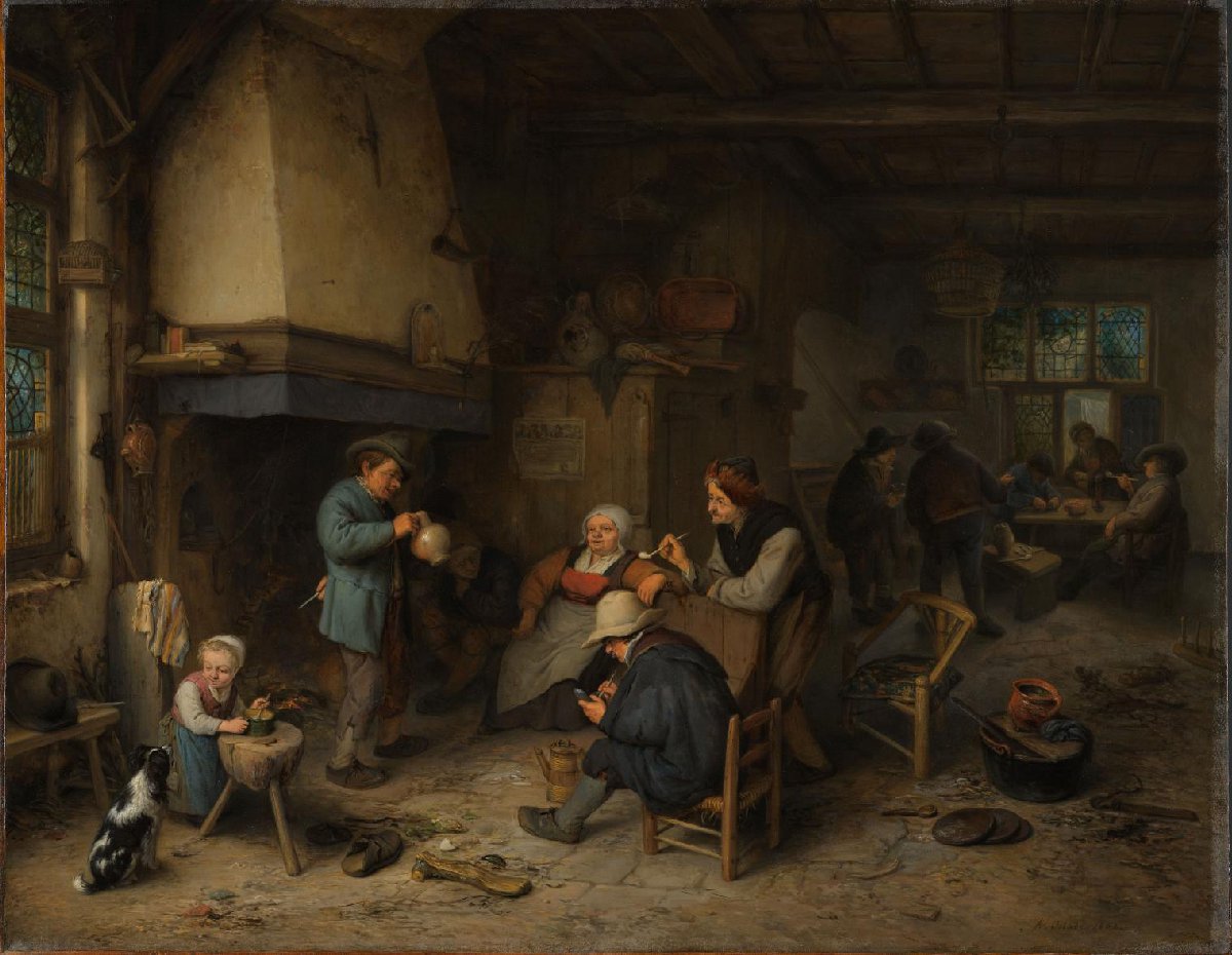 Peasants in an Interior