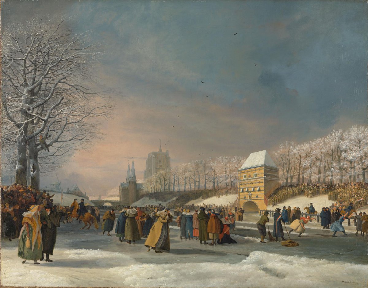 Women’s Skating Competition on Stadsgracht, Leeuwarden, 21 January 1809