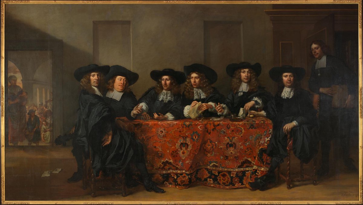 Six Regents and the Housemaster of the Oudezijds Institute for the Outdoor Relief of the Poor, Amsterdam, 1675
