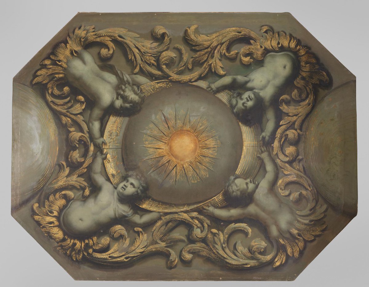 Schildering horend bij een plafond