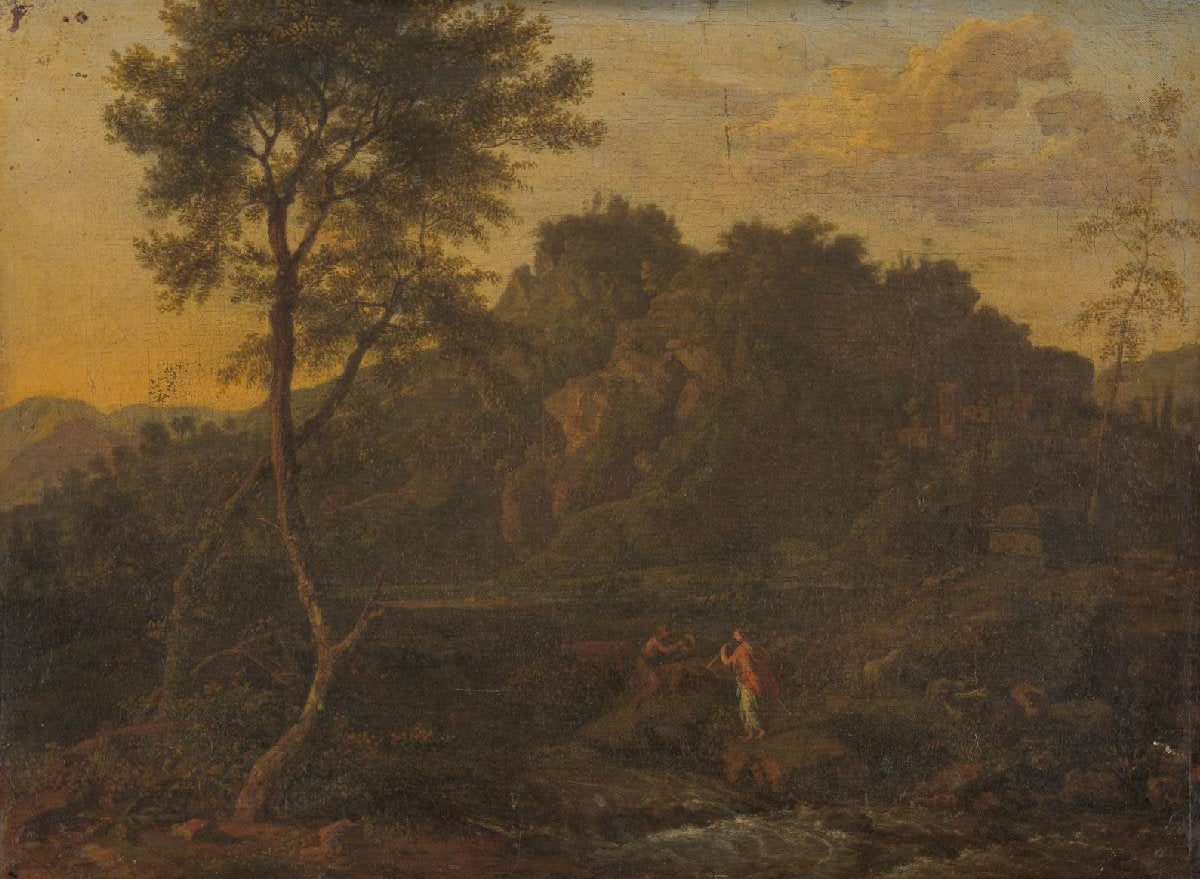 Nymph and Shepherd Making Music in a Landscape