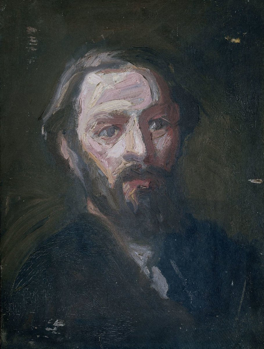 Portret van de beeldhouwer Pier Pander (1864-1919)