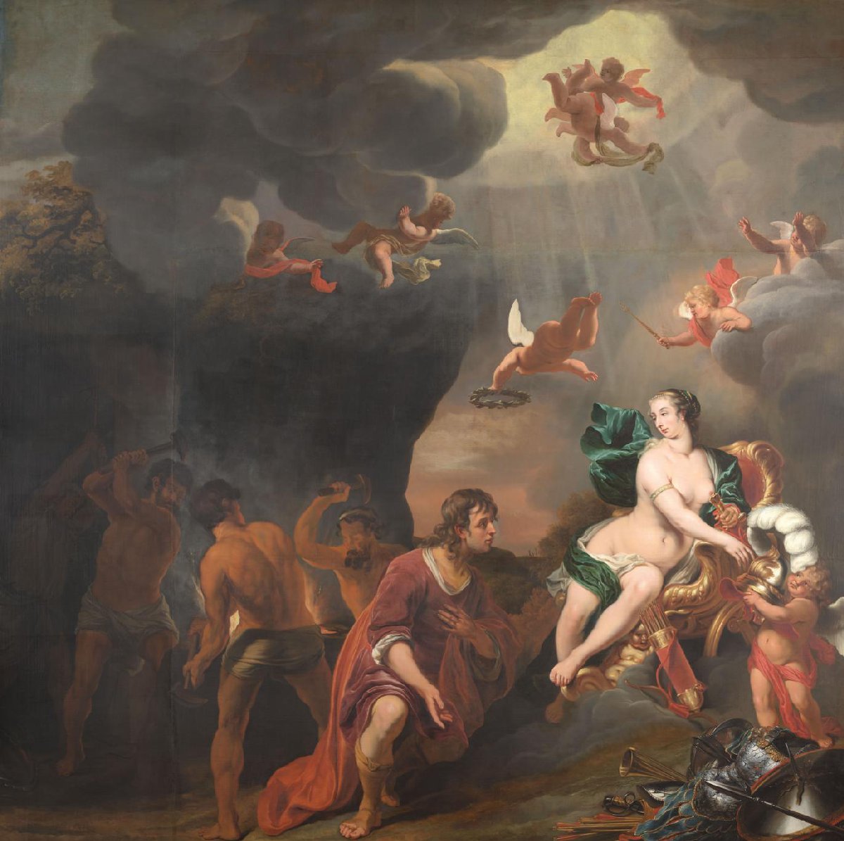 Aeneas Receiving a New Set of Armour from Venus