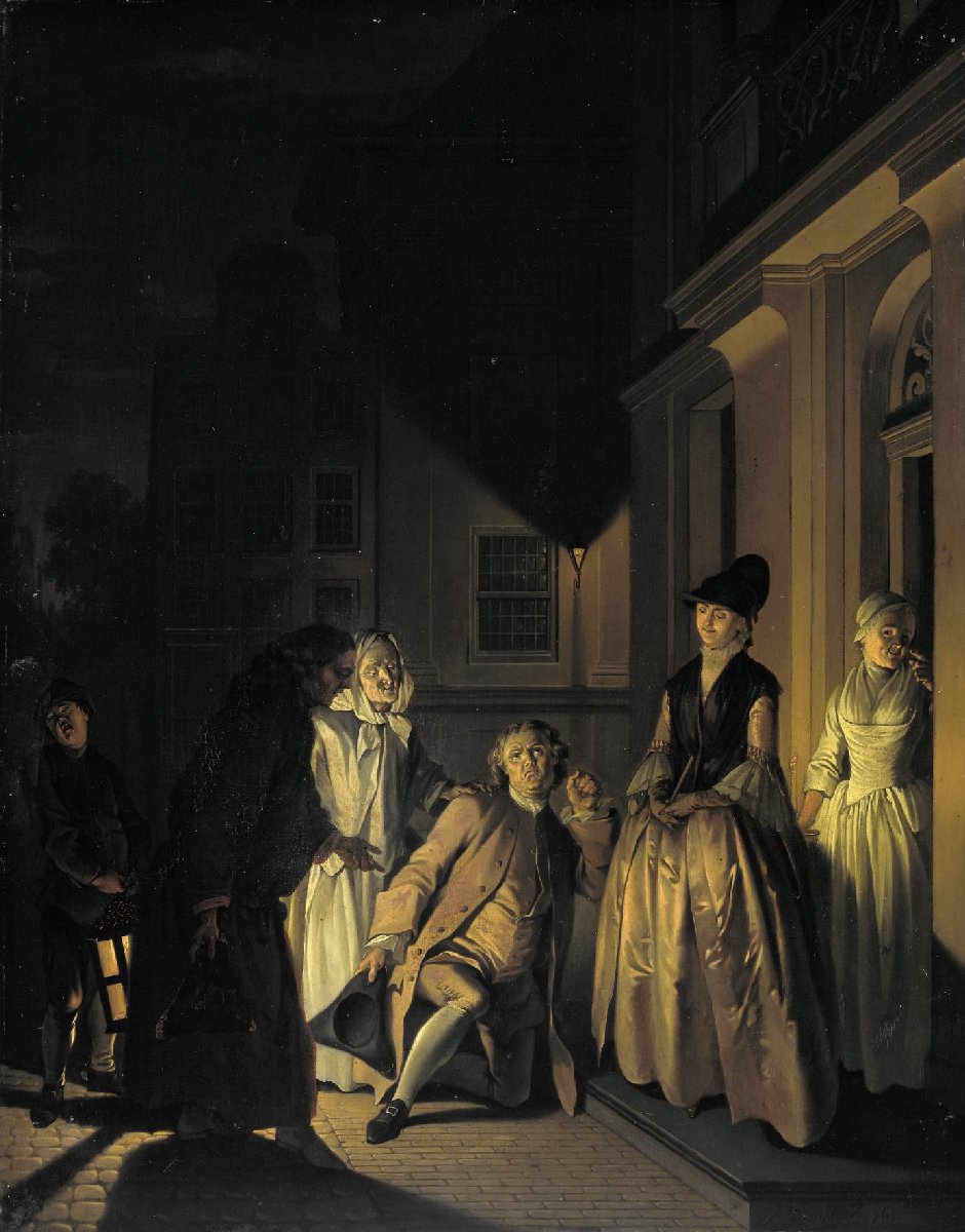Scene from the Play 'Lubbert Lubbertse of de geadelde boer' by M. van Breda
