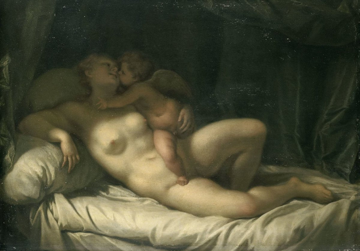 Amor Kissing Venus