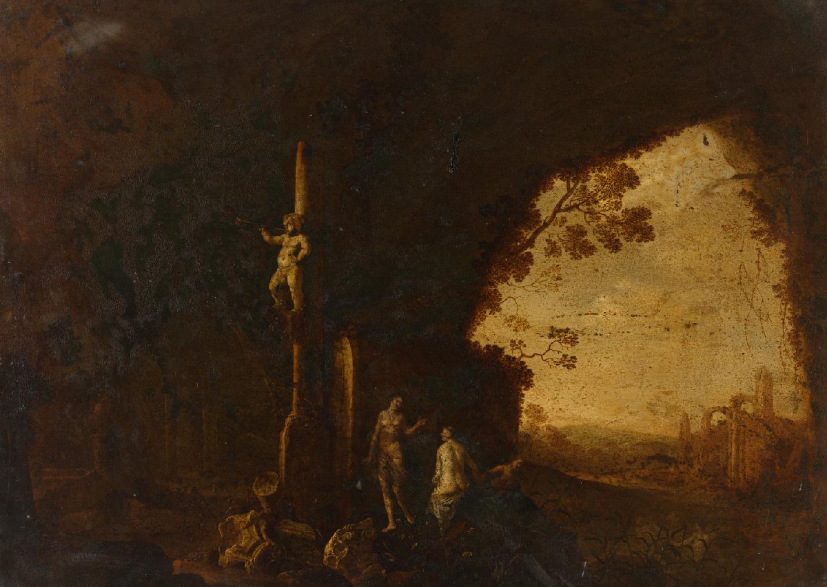 Nymphs in a Cave with Antique Ruins