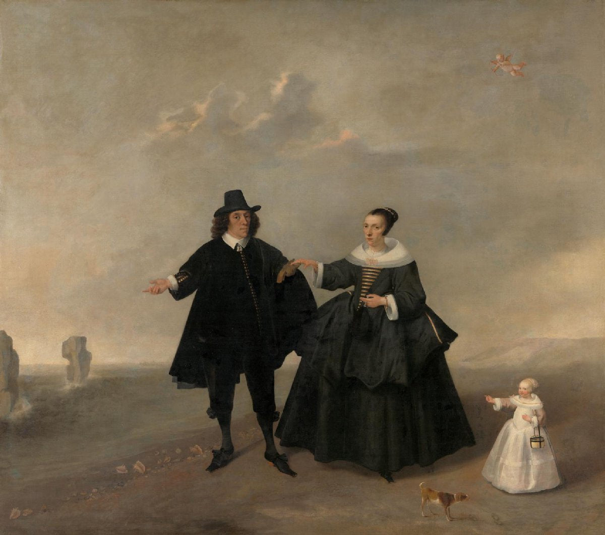 Portrait of a Married Couple with Child, Members of the Beresteyn Family