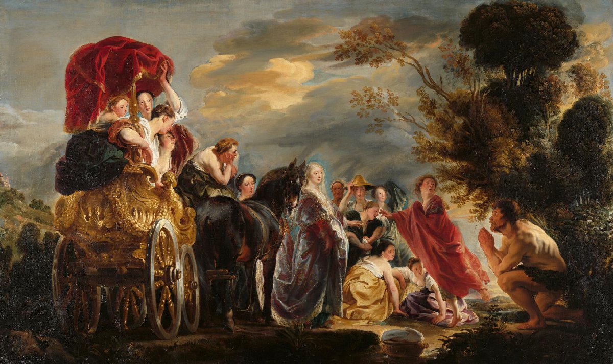 De ontmoeting van Odysseus en Nausikäa