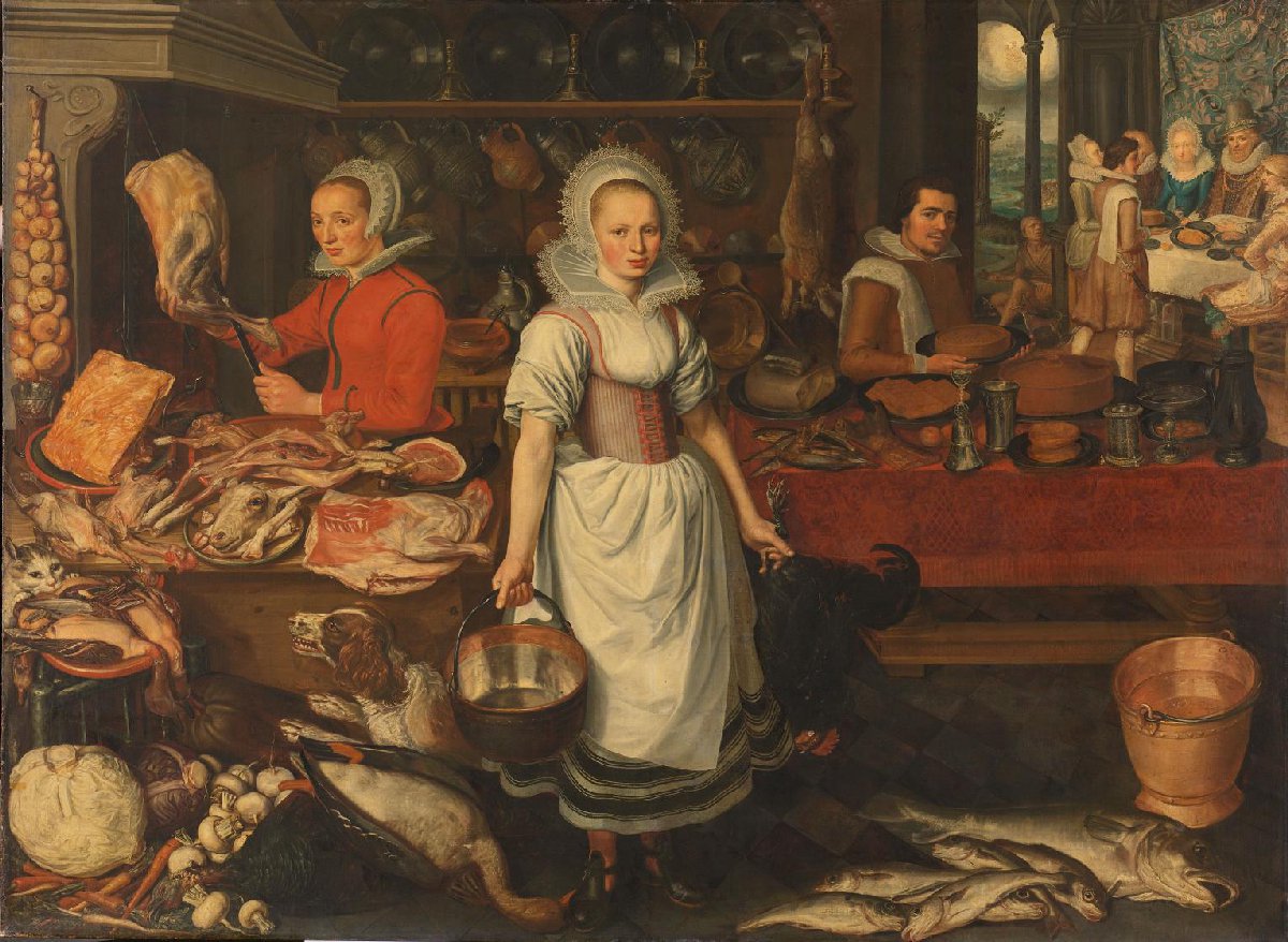 Kitchen Scene with the Parable of the Rich Man and Poor Lazarus