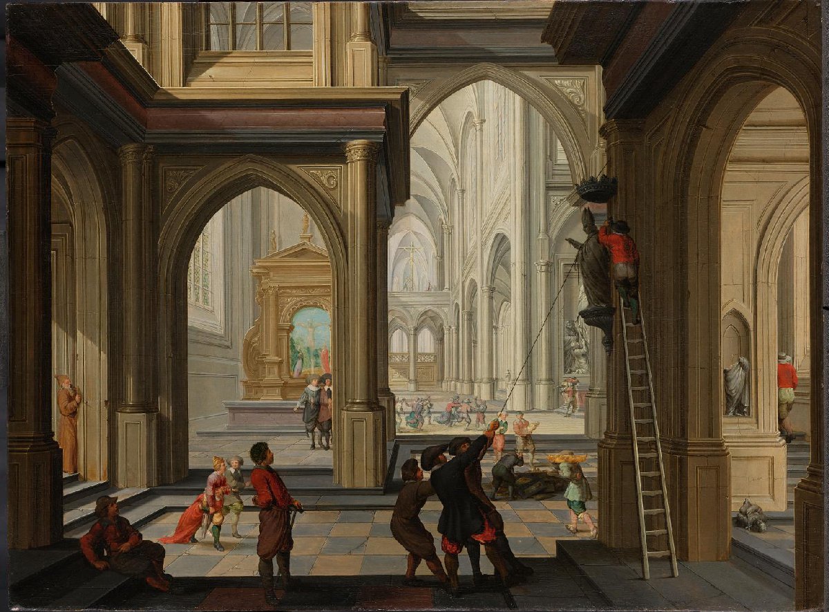 Iconoclasm in a Church