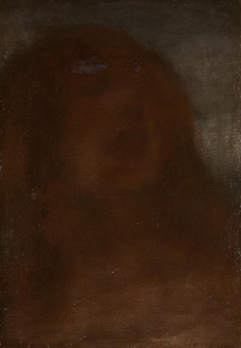 Kop van een vrouw, genaamd 'A fair beauty'