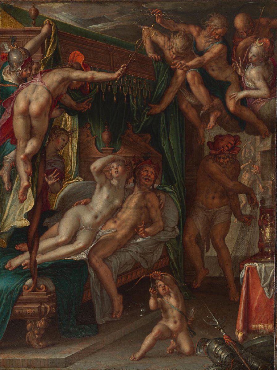 Venus en Mars verrast door Vulcanus