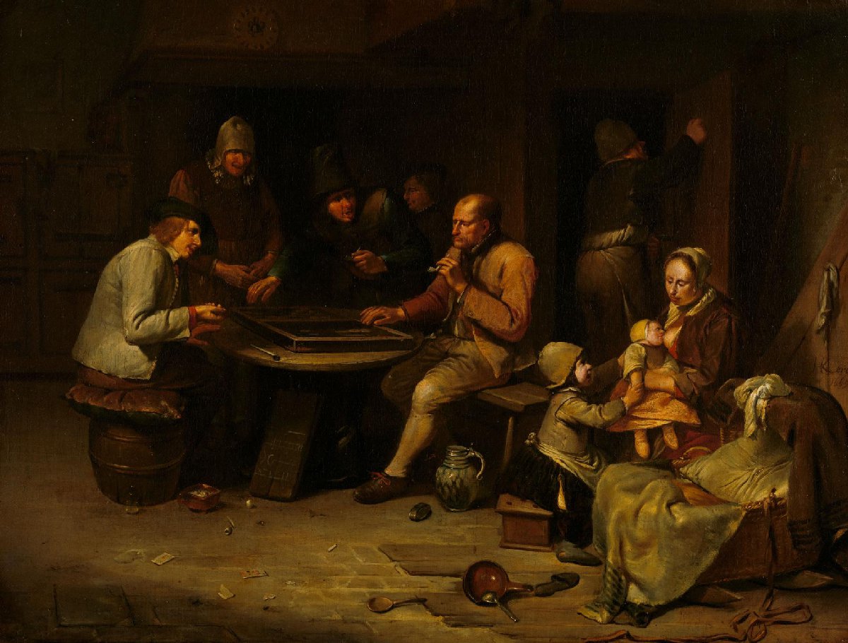 Ann Inn with Backgammon Players
