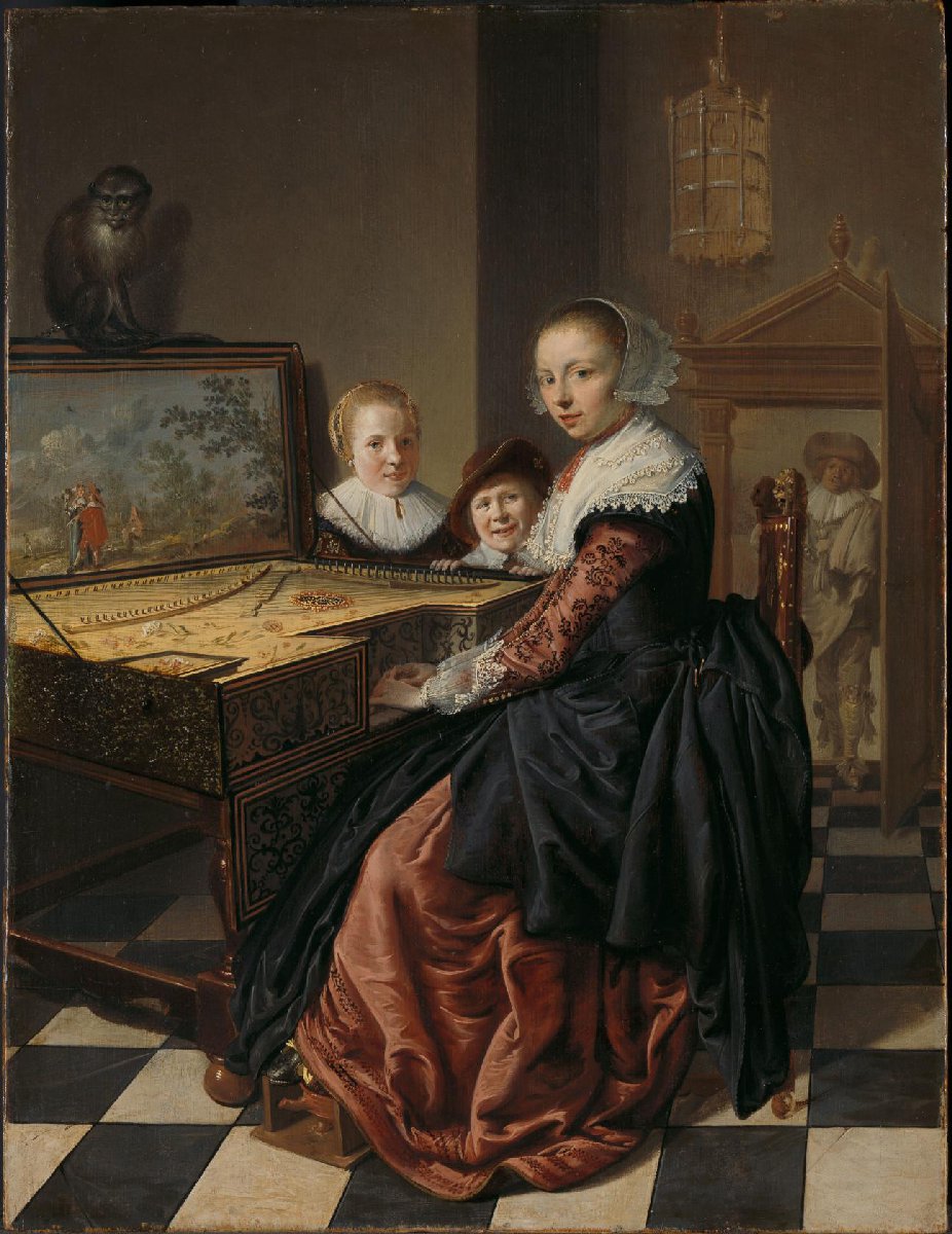 Woman Playing the Virginal