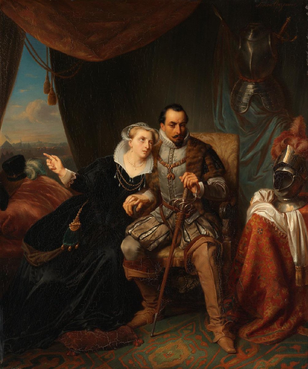 Magdalena Moons Begging her Fiancé to Postpone the Storming of Leiden, 1574