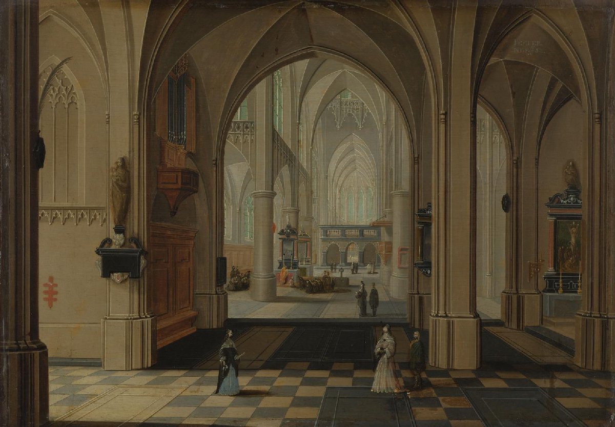 Interior of an Imaginary Gothic Church, Looking East