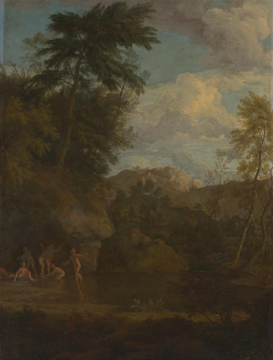 Arcadian Landscape with Diana Bathing
