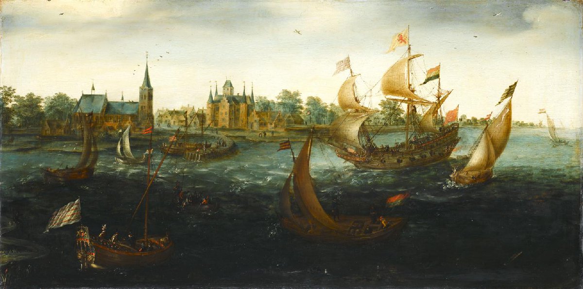 Ships off IJsselmonde