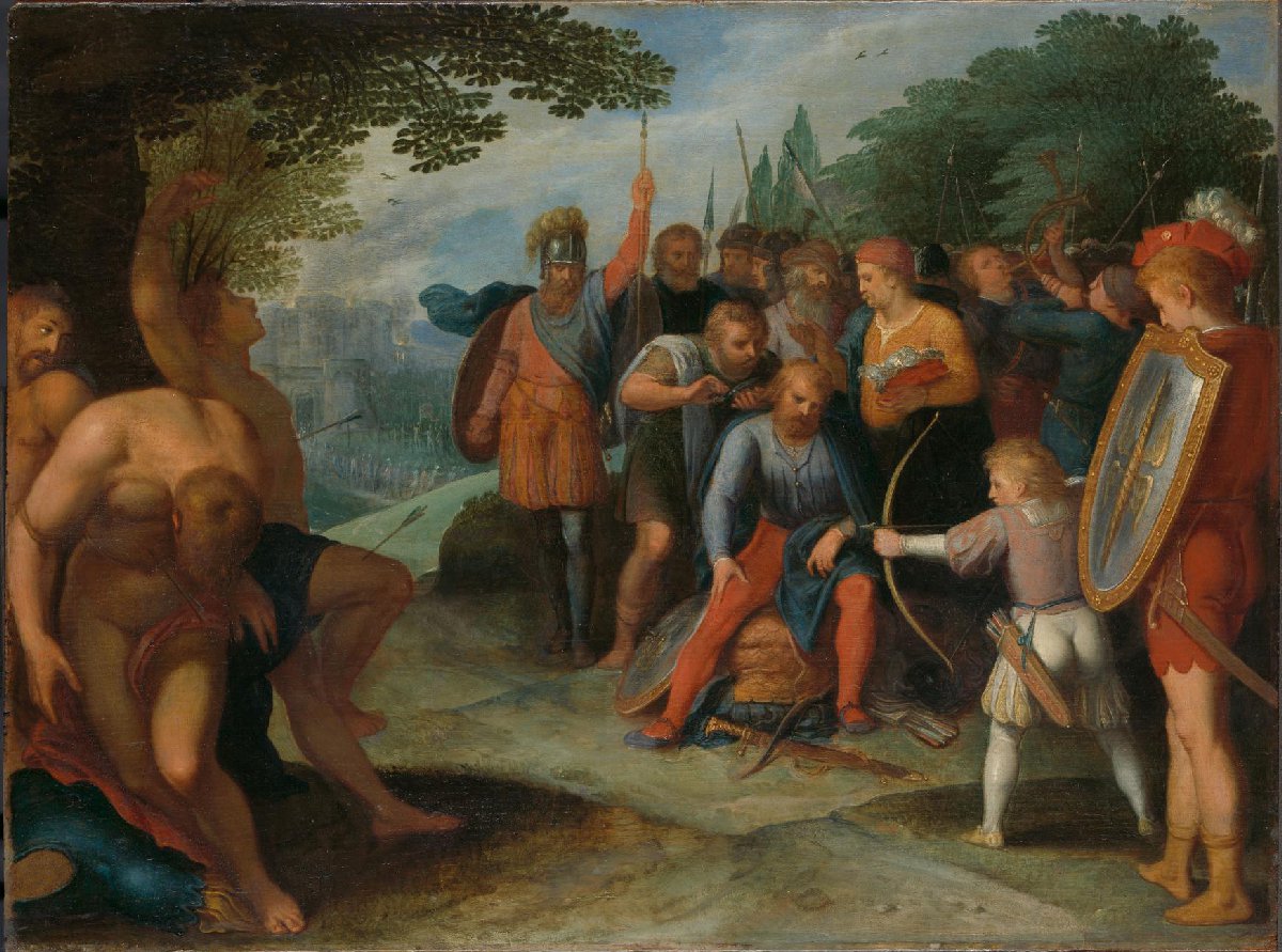 Na de val van Vetera laat Julius Civilis zijn haar knippen, terwijl zijn zoontje enige gevangenen doodt