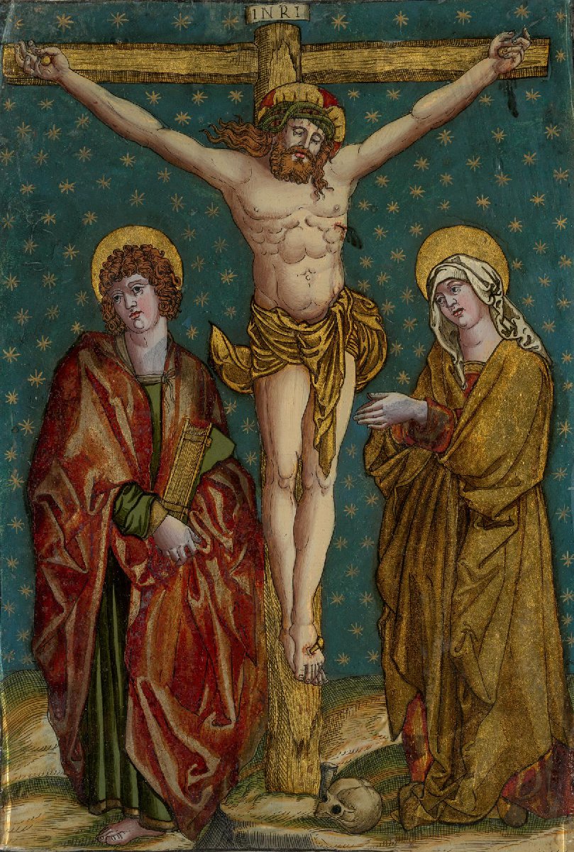 Kruisiging van Jezus met Maria en Johannes