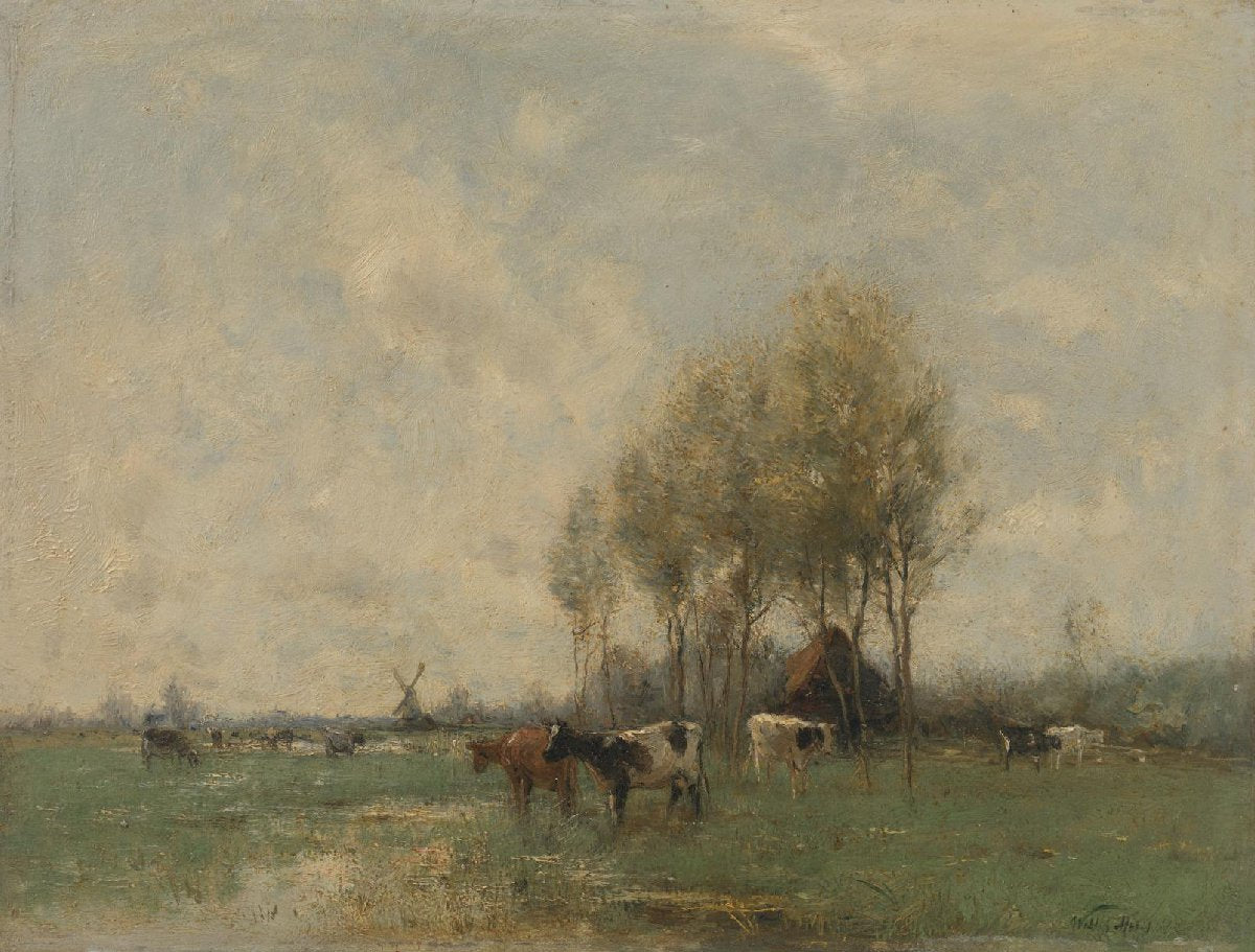 Weide met koeien