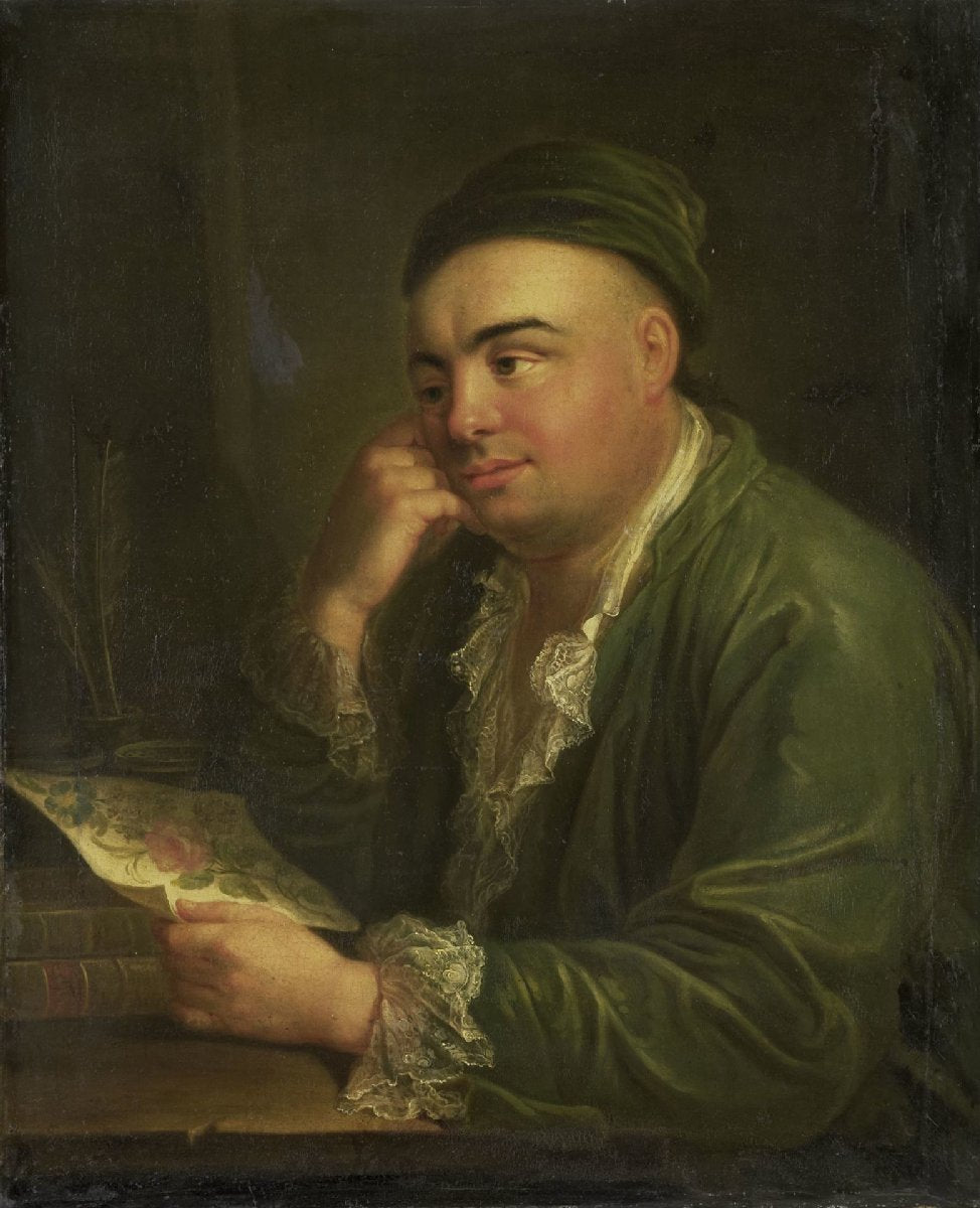 A Man with a Drawing of Flowers, so-called Portrait of Jacob Feitama Jr, Merchant in Amsterdam