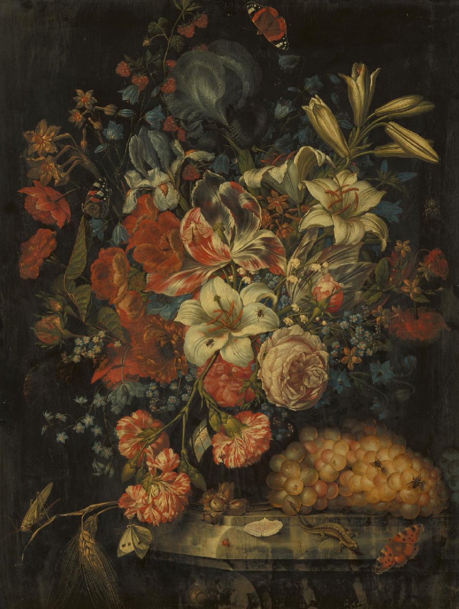 Still Life with Flowers and Fruit