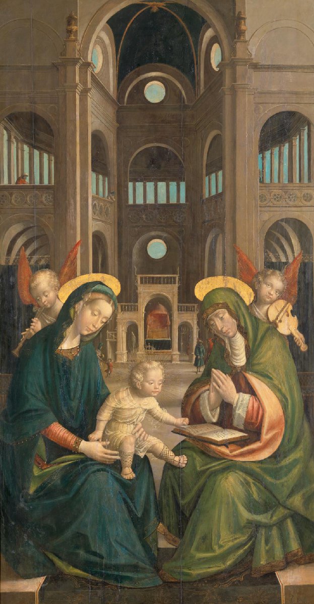The Madonna and Child with St Anne
